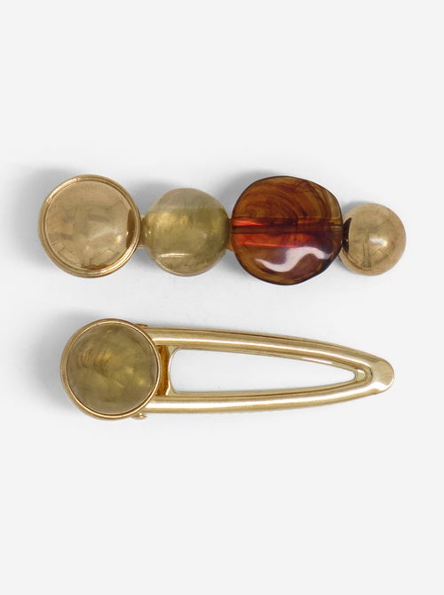 Pinzas de cocodrilo con piedras de fantasía - Kiabi