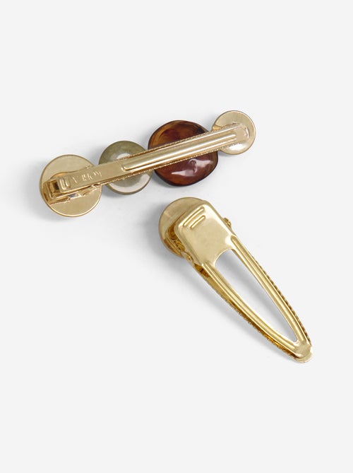Pinzas de cocodrilo con piedras de fantasía - Kiabi