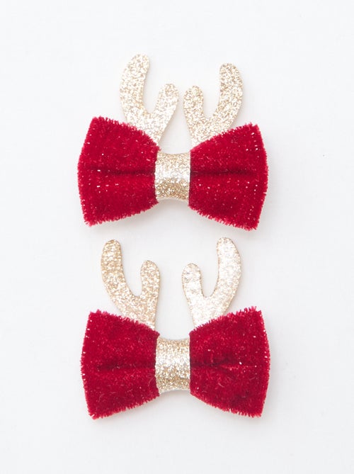 Pinzas de pelo cocodrilo 'Navidad' - Kiabi