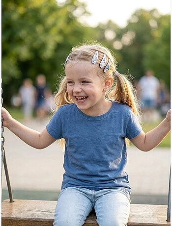 Pinzas para el cabello infantil reina de las nieves: lote de 6