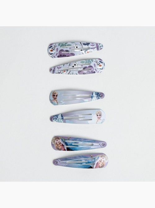 Pinzas para el cabello infantil Reina de las Nieves: lote de 6 - Kiabi