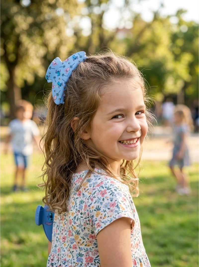 Pinzas para el cabello infantil stitch & angel : lote de 2 grandes garras Multicolor - Kiabi