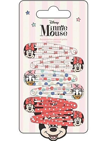 Pinzas para el cabello niño Minnie Mouse y sus amigos: lote de 6