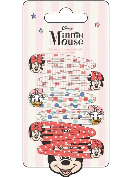 Pinzas para el cabello niño Minnie Mouse y sus amigos: lote de 6 - Kiabi