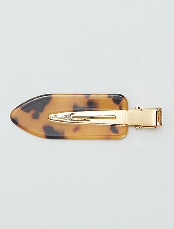 Pinzas planas leopardo - Pack de 4