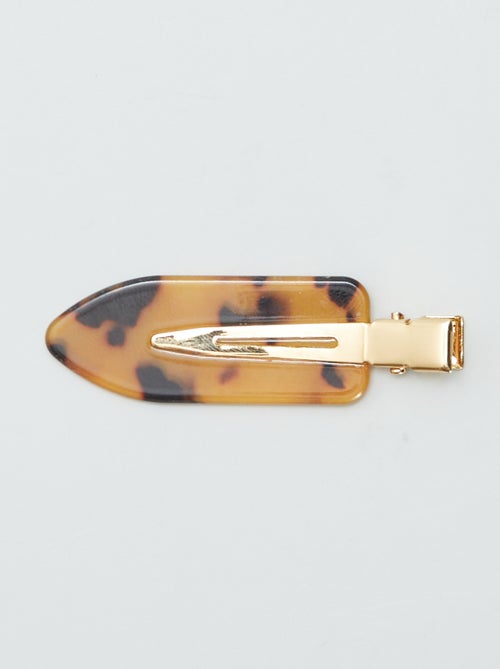 Pinzas planas leopardo - Pack de 4 - Kiabi