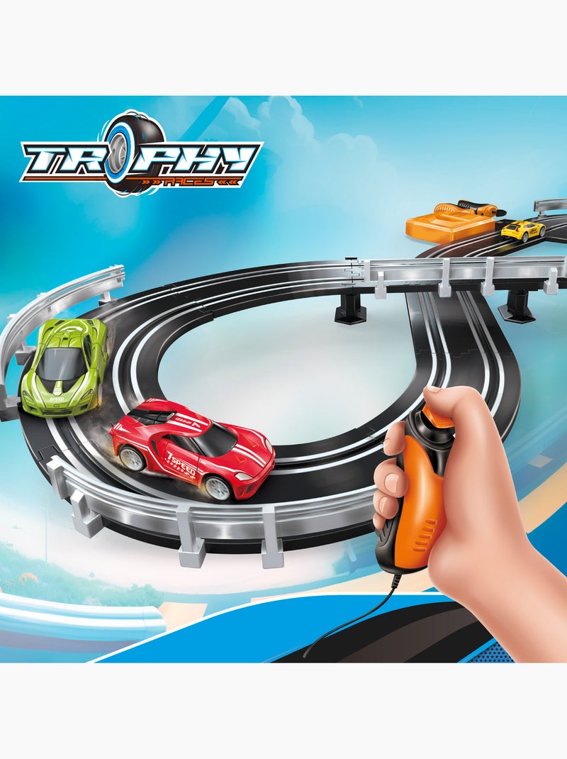 Pista de carreras magnética con 2 coches y 2 mandos progresivos speed & go N/D - Kiabi