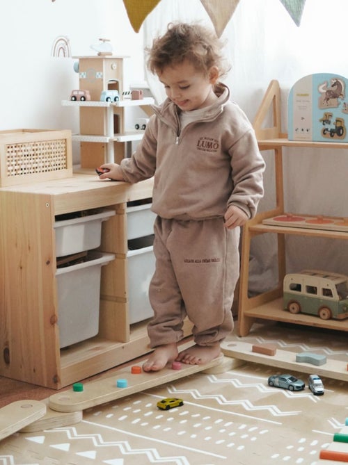Pista de equilibrio Montessori madera 14 piezas Mamabrum - Kiabi