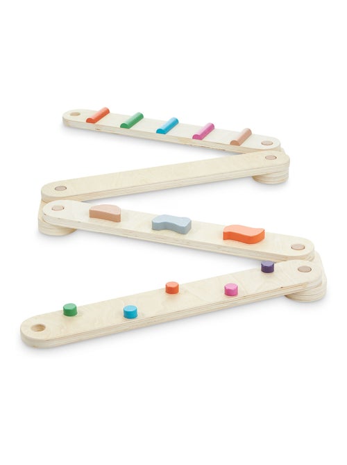 Pista de equilibrio Montessori madera 14 piezas Mamabrum - Kiabi