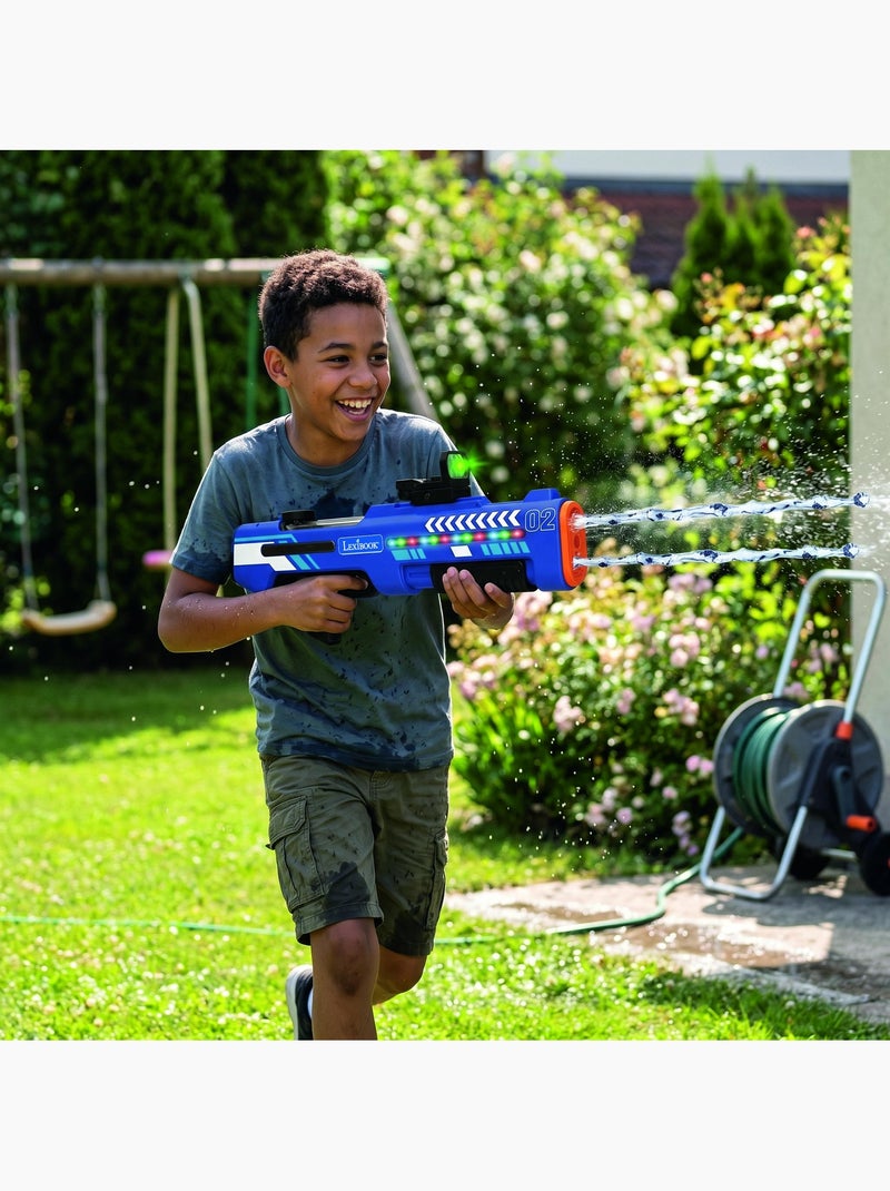 Pistola de agua electrónica recargable con efectos de luz y sonido Azul - Kiabi