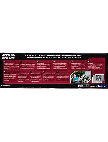 Pistola de agua electrónica recargable Star Wars con efectos de luz y sonido