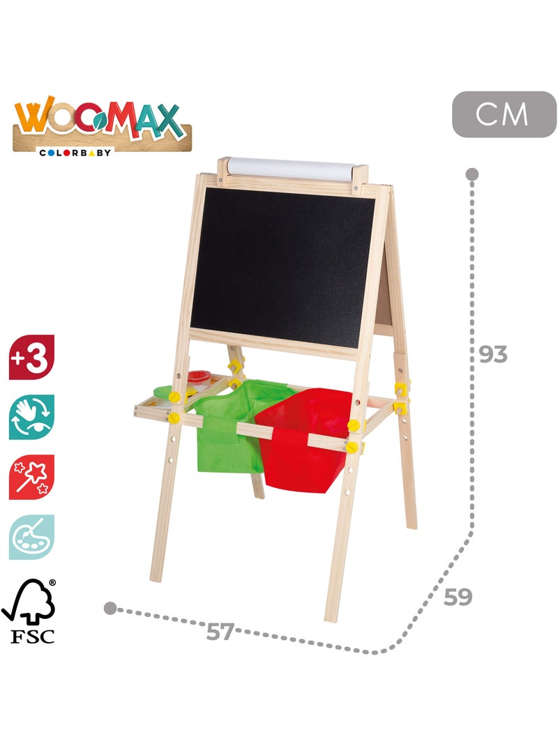 Pizarra caballete 3 en 1 WOOMAX N/D - Kiabi