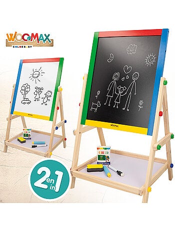 Pizarra de madera con caballete woomax