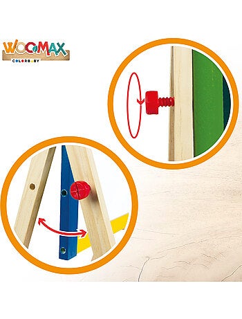 Pizarra de madera con caballete woomax