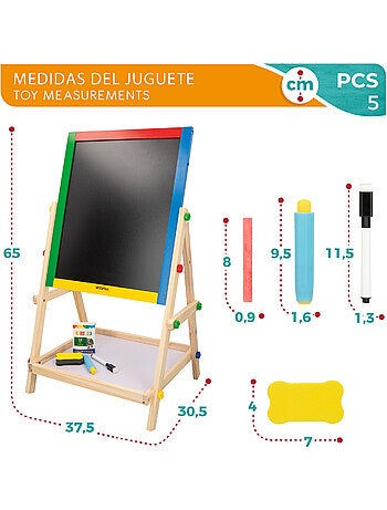 Pizarra de madera con caballete woomax
