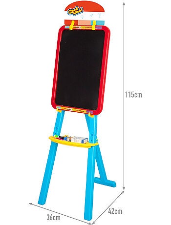 Pizarra doble cara magnética con caballete ajustable y accesorios colorbaby good idea!