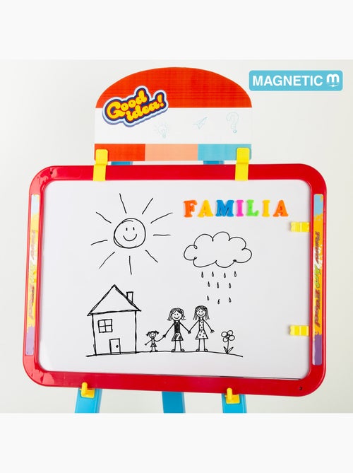 Pizarra doble cara magnética con caballete ajustable y accesorios colorbaby good idea! - Kiabi