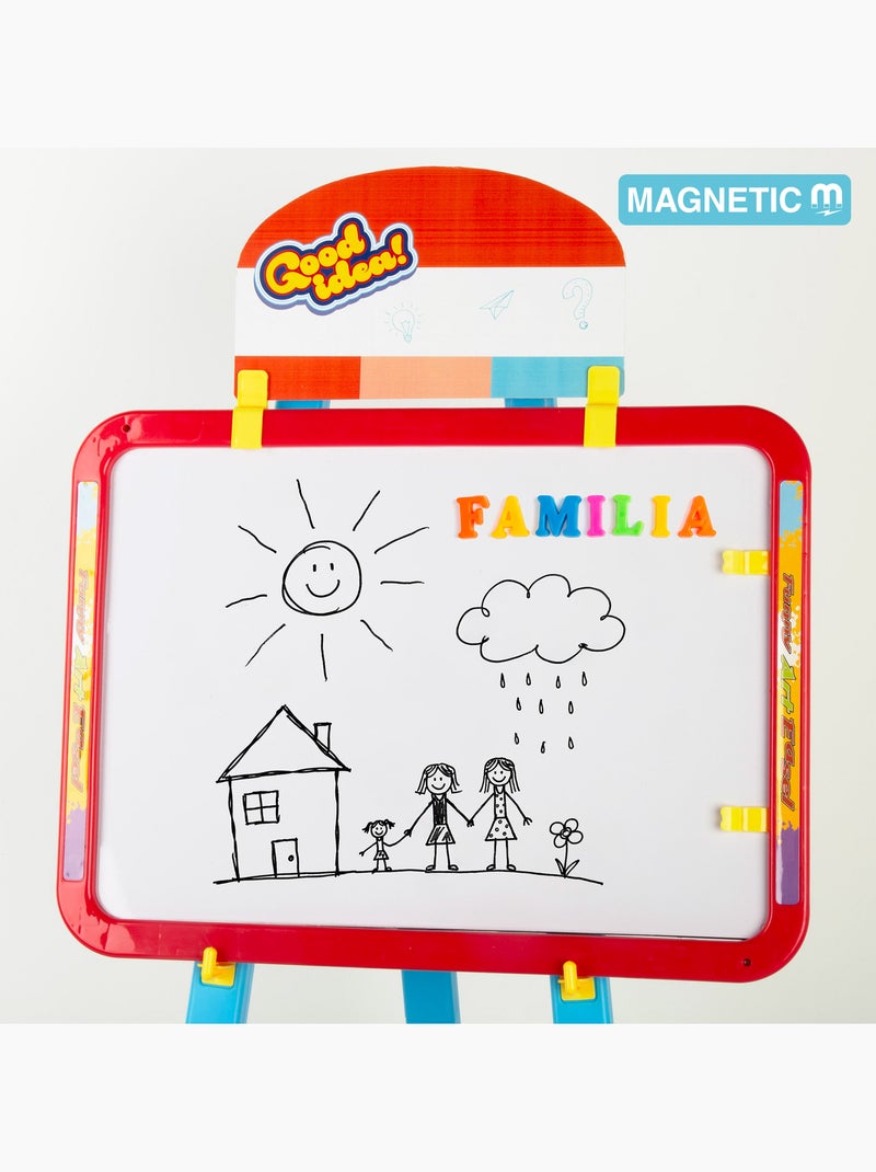 Pizarra doble cara magnética con caballete ajustable y accesorios colorbaby good idea! N/D - Kiabi