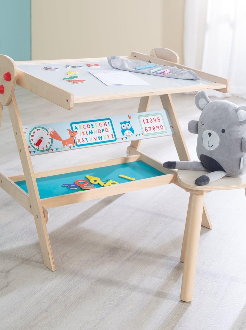 Pizarra giratoria doble cara para niños con taburete 'Roba Fuchs und Eule' N/D - Kiabi