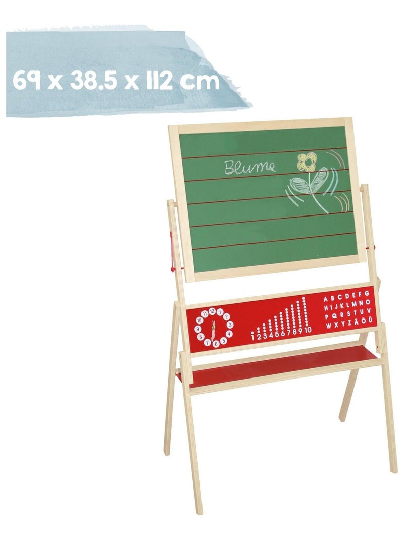 Pizarra giratoria doble cara tiza y magnética para niños + accesorios 'Roba' N/D - Kiabi