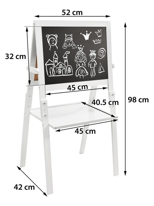 Pizarra infantil doble cara magnética y tiza Mamabrum - Kiabi