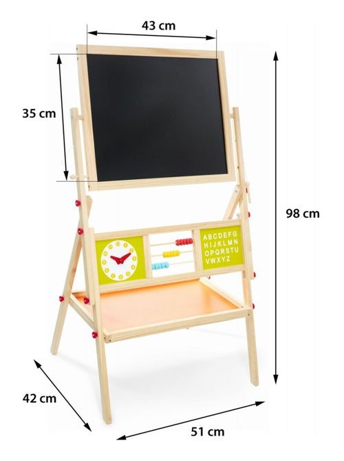 Pizarra infantil doble cara magnética y tiza Mamabrum - Kiabi