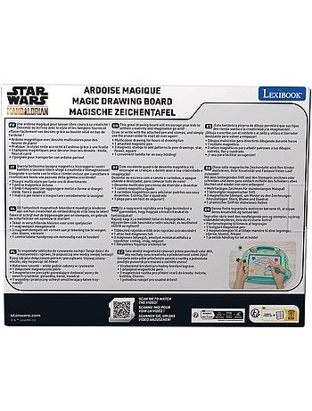 Pizarra mágica magnética Star Wars multicolor formato A5 con accesorios