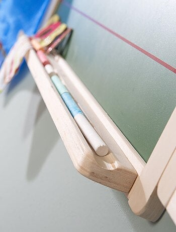 Pizarra tríptica 3 caras tiza y 2 magnéticas para niños - ROBA