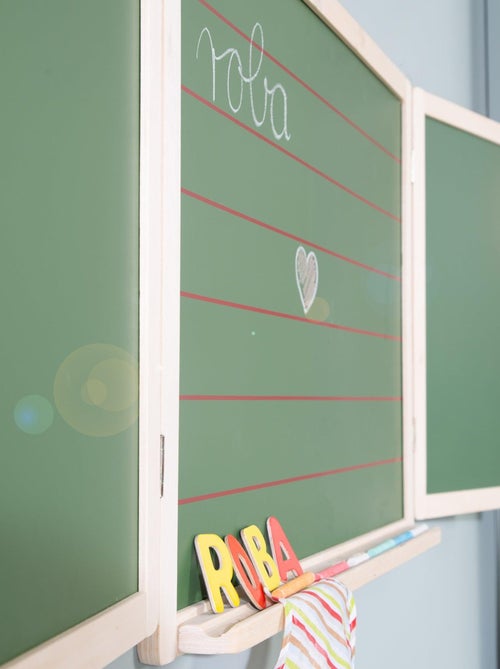 Pizarra tríptica 3 caras tiza y 2 magnéticas para niños - ROBA - Kiabi