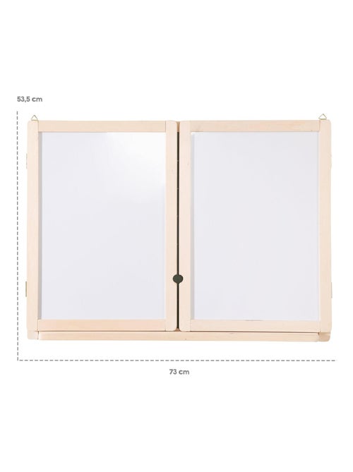 Pizarra tríptica 3 caras tiza y 2 magnéticas para niños - ROBA - Kiabi