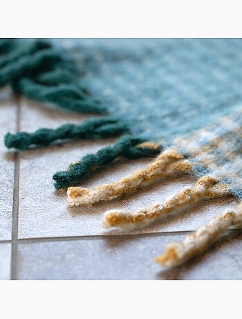 Plaid a cuadros con aspecto de mohair suave