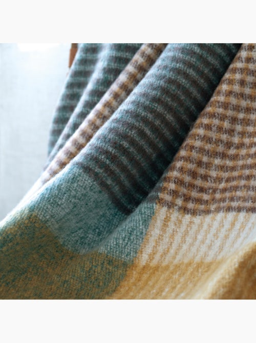 Plaid a cuadros con aspecto de mohair suave - Kiabi