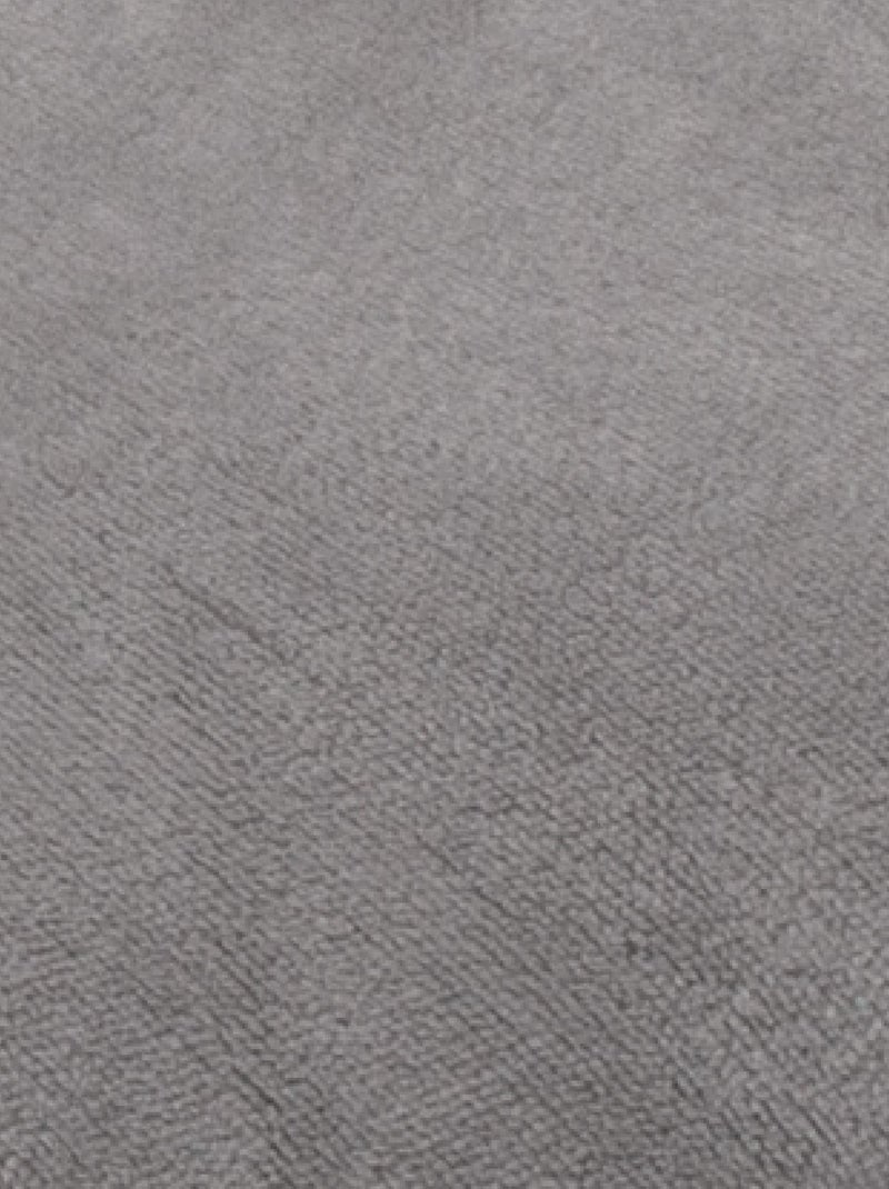 Plaid de microfibra con forro de sherpa Gris perla - Kiabi