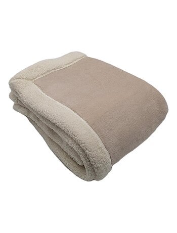 Plaid de microfibra con forro de sherpa