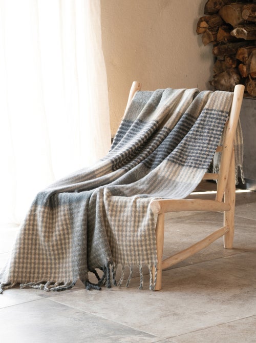 Plaid de mohair suave - Kiabi
