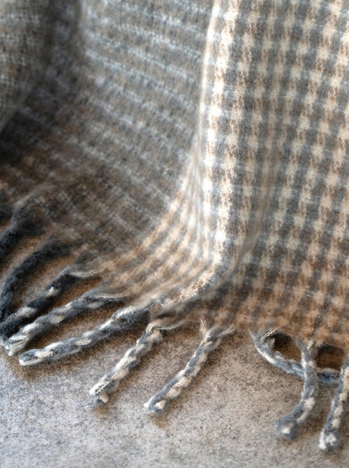 Plaid de mohair suave - Kiabi
