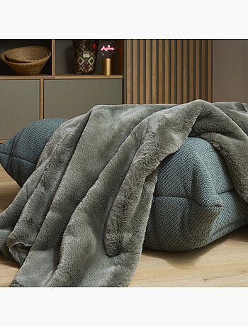 Plaid decorativo de pelo sintético Oeko-Tex - 150 x 200 cm - Future Home