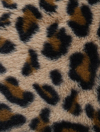 Plaid estampado de leopardo efecto piel