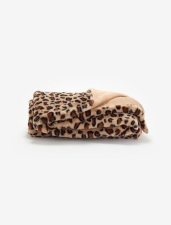 Plaid estampado de leopardo