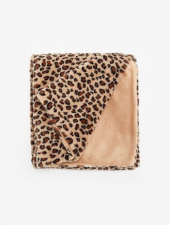 Plaid estampado de leopardo