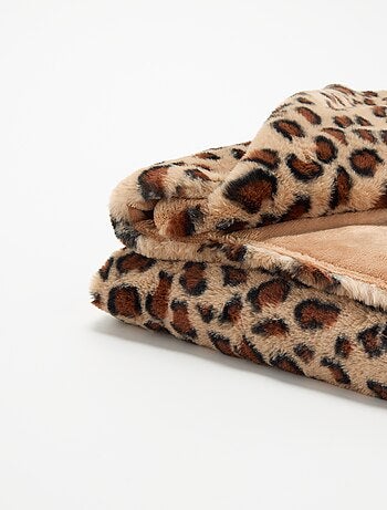 Plaid estampado de leopardo