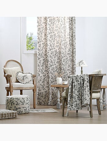 Plaid estampado floral estilo campo chic