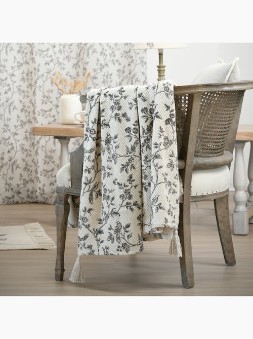 Plaid estampado floral estilo campo chic - Kiabi