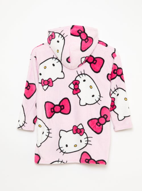 Plaid poncho infantil con capucha polar 'Hello Kitty' - Kiabi