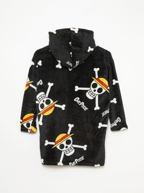 Plaid poncho infantil con capucha polar 'One piece' - Kiabi