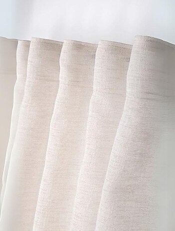 Plain sheer with concealed loops