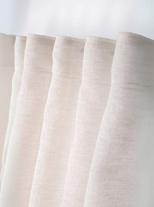 Plain sheer with concealed loops - Kiabi Plain sheer with concealed loops - Kiabi