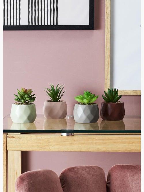 Planta artificial + maceta de origami - AFIBEL - Kiabi