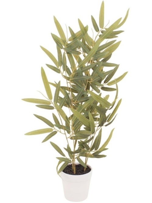 Planta de bambú artificial + maceta efecto hormigón - AFIBEL - Kiabi