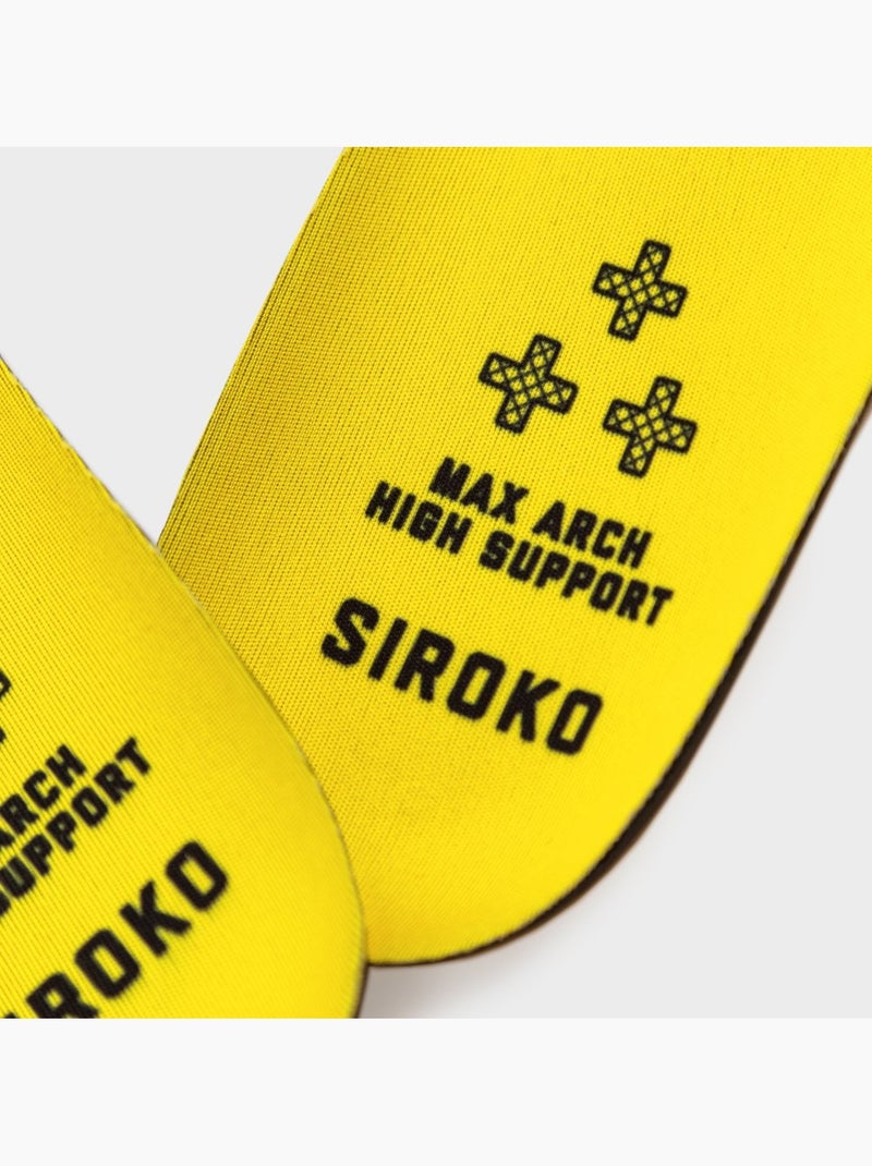 Plantillas zapatillas ciclismo ciclismo hombre y mujer grip Amarillo - Kiabi